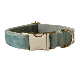 Mint Green Dog Collar Leash