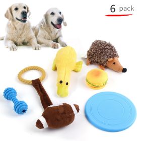 Pet Dog Cotton Rope Bite Resistant Plush Teeth Cleaning Toy Set