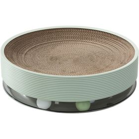 Crumb-free Cat Toy Corrugated Bowl-shaped Three-in-one Multifunctional Cat Scratch Board