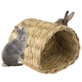 Pet House Tunnel Hutch | Pet-safe Woven Hut for Rabbits, Chinchilla and Small Animals