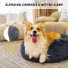 Pet Beds for Cats, Anti Anxiety Fluffy Dog Bed Cuddler with Anti-Slip & Water-Resistant Bottom, Washable Calming Dog Bed for Small Medium Pets