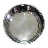 Stainless Steel Pet Bowl with Anti Skid Rubber Base and Dog Design, Gray and Black-Set of 6