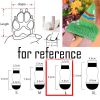 4 Pcs Cute Puppy Cat Socks Knitted Pet Socks Dog Paw Protection Poodle Teddy Socks, Red Chinese Opera Face