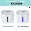 100oz/3L Automatic Pet Water Fountain Ultra-Quiet Water Dispenser Feeder Bowl with LED-Indicator Light Water Level
