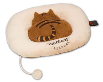 Touchcat 'Kitty-Tails' Fashion Designer Fashion Premium Cat Pet Bed (Color: Beige / Brown)