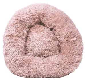 Pet Life Â® 'Nestler' High-Grade Plush and Soft Rounded Dog Bed (Color: Pink)