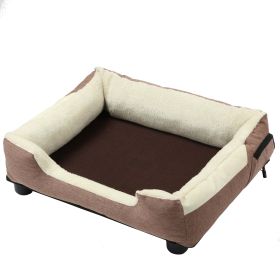 Pet Life Â® "Dream Smart" Electronic Heating and Cooling Smart Pet Bed (Color: Mocha Brown)