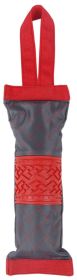 Pet Life Â® 'Quash' Water Bottle Inserting Nylon and Rubber Crackling Dog Toy (Color: Red / Grey)