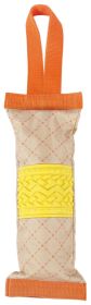 Pet Life Â® 'Quash' Water Bottle Inserting Nylon and Rubber Crackling Dog Toy (Color: Orange / Yellow)