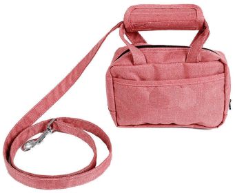 Pet Life Â® 'Posh Walk' Purse Dog Leash, Accessory Holder and Waste Bag Dispenser (Color: Pink)