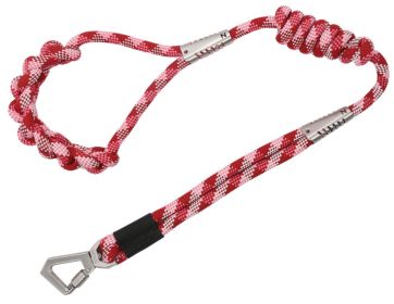 Pet Life Â® 'Neo-Craft' Handmade One-Piece Knot-Gripped Training Dog Leash (Color: Red)