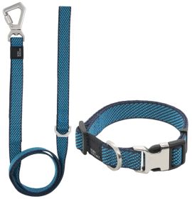 Pet Life Â® 'Escapade' Outdoor Series 2-in-1 Convertible Dog Leash and Collar (Color: Blue)